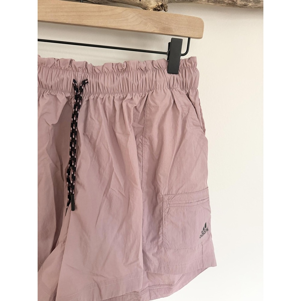 Adidas Women Magic Mauve W Wvn Util Sho Shorts Size M - Picture 3 of 8
